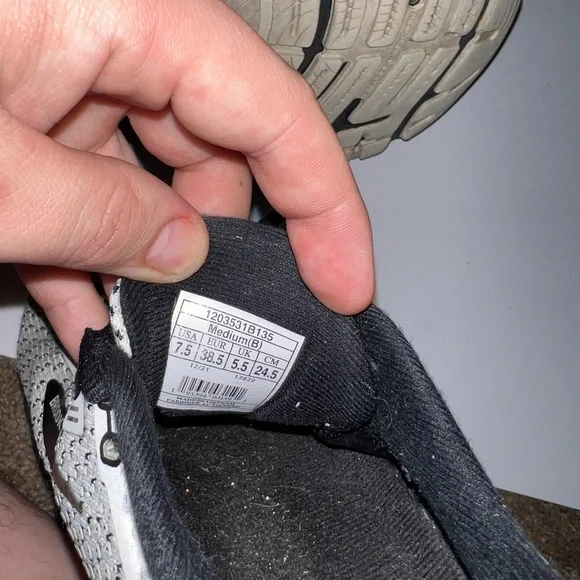 Brooks Men's Running Shoes - Black and White used - Picture 3 of 3